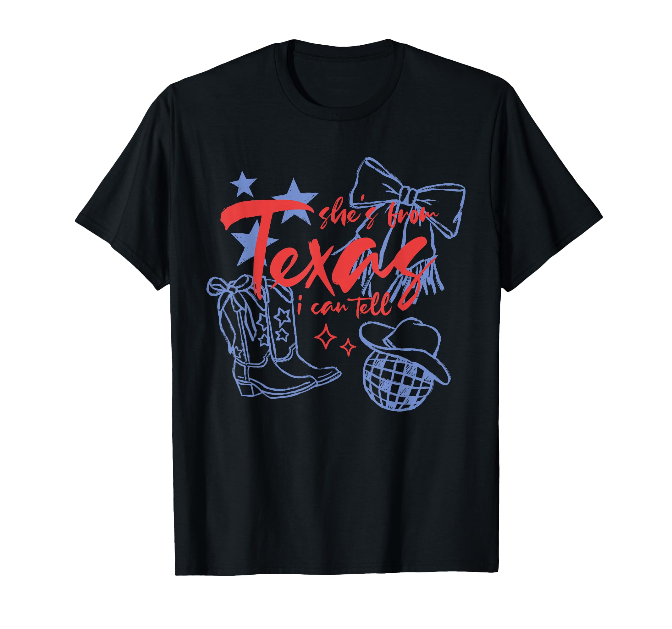 Shes From Texas I Can Tell Western T-Shirt - Aesthetic Graphic Men Women - T-Shirt, Sweatshirt, Hoodie