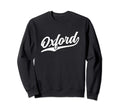 Oxford England Cursive 1970S Swoosh Sweatshirt - Fun Novelty Design Unisex - T-Shirt, Sweatshirt, Hoodie