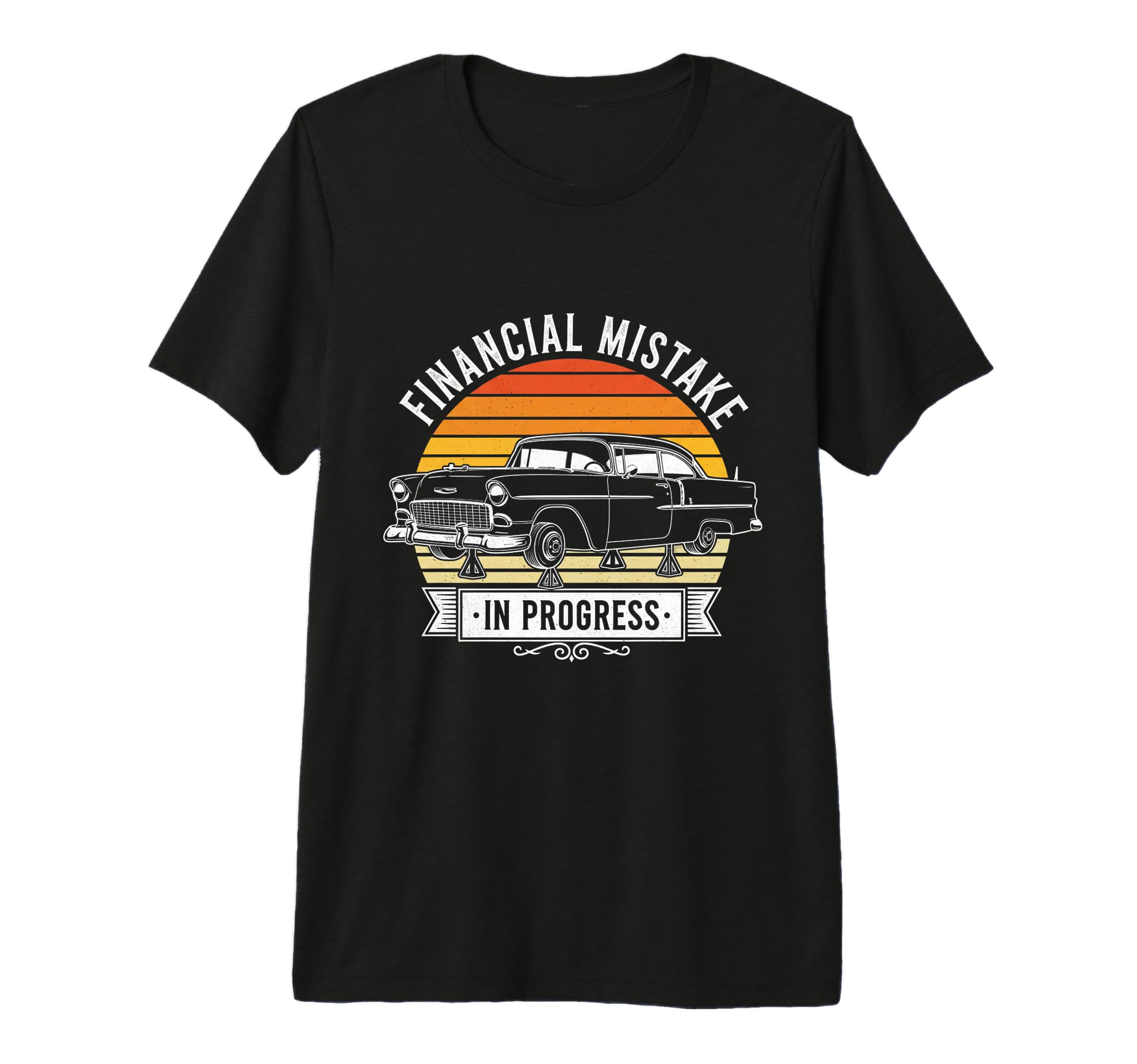 Financial Mistake Mechanic 55 Car Tri T-Shirt - Novelty Apparel for Adults - T-Shirt, Sweatshirt, Hoodie