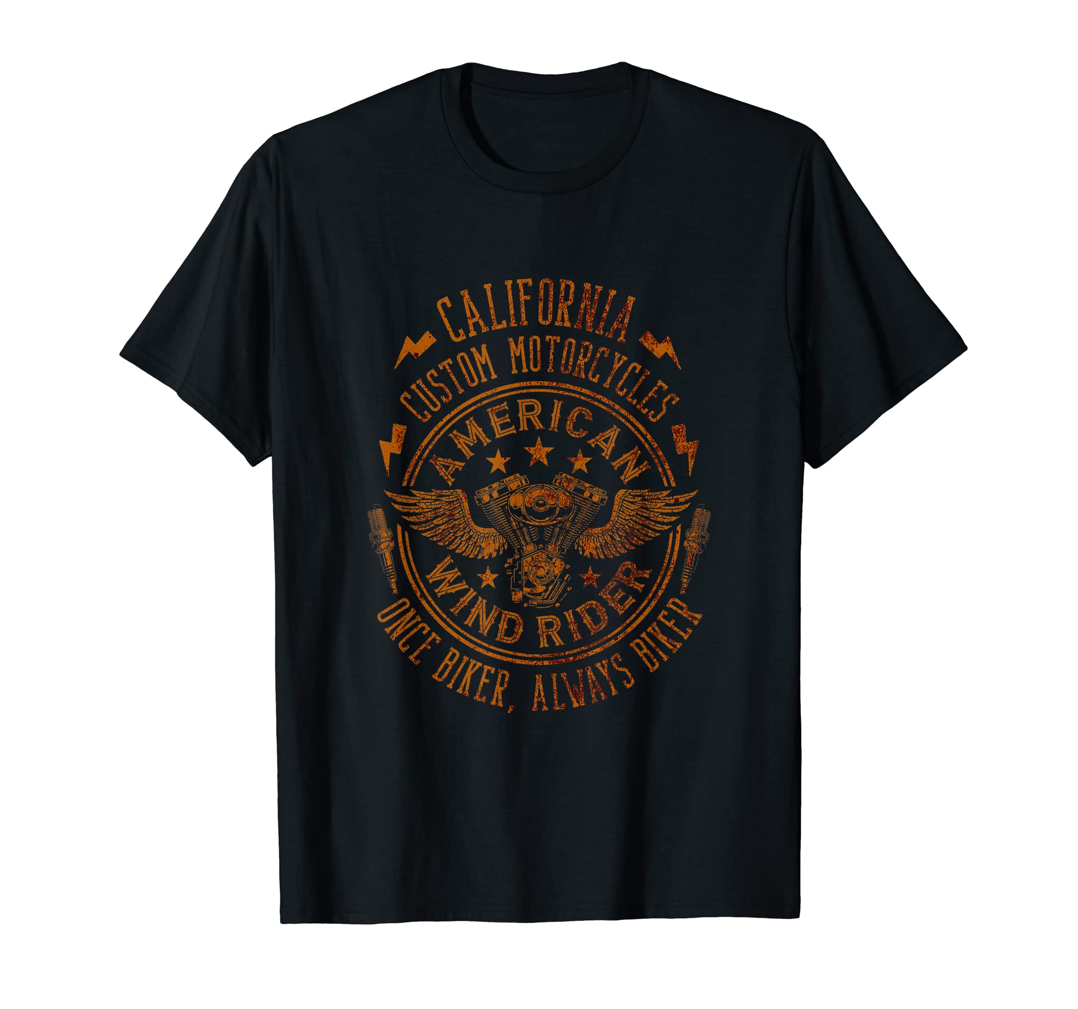 American Custom Motorcycles Illustration T-Shirt - Streetwear Style Unisex - T-Shirt, Sweatshirt, Hoodie