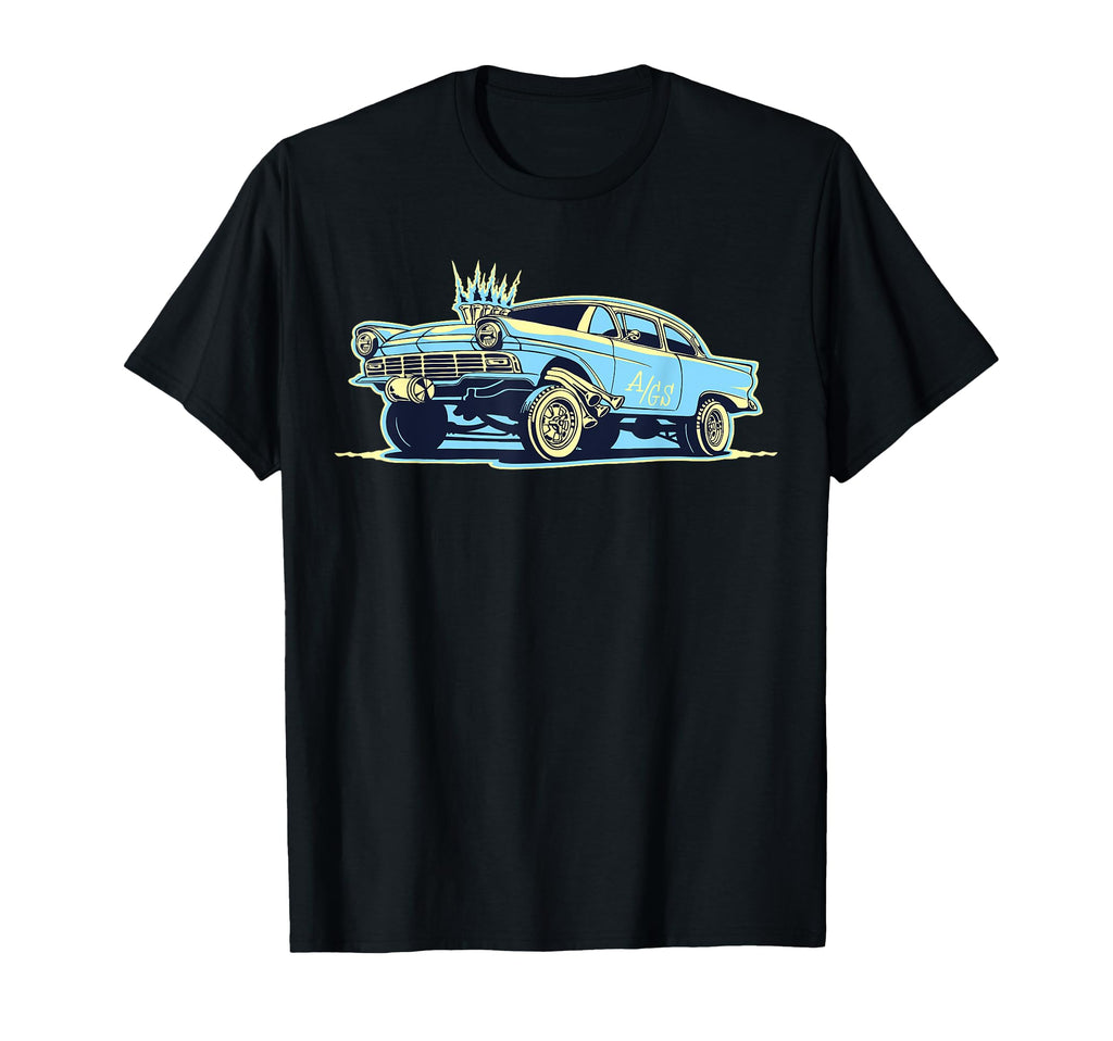 Outta Control Gasser Gas Dragstrip T-Shirt - Fun Novelty Design for Adults - T-Shirt, Sweatshirt, Hoodie