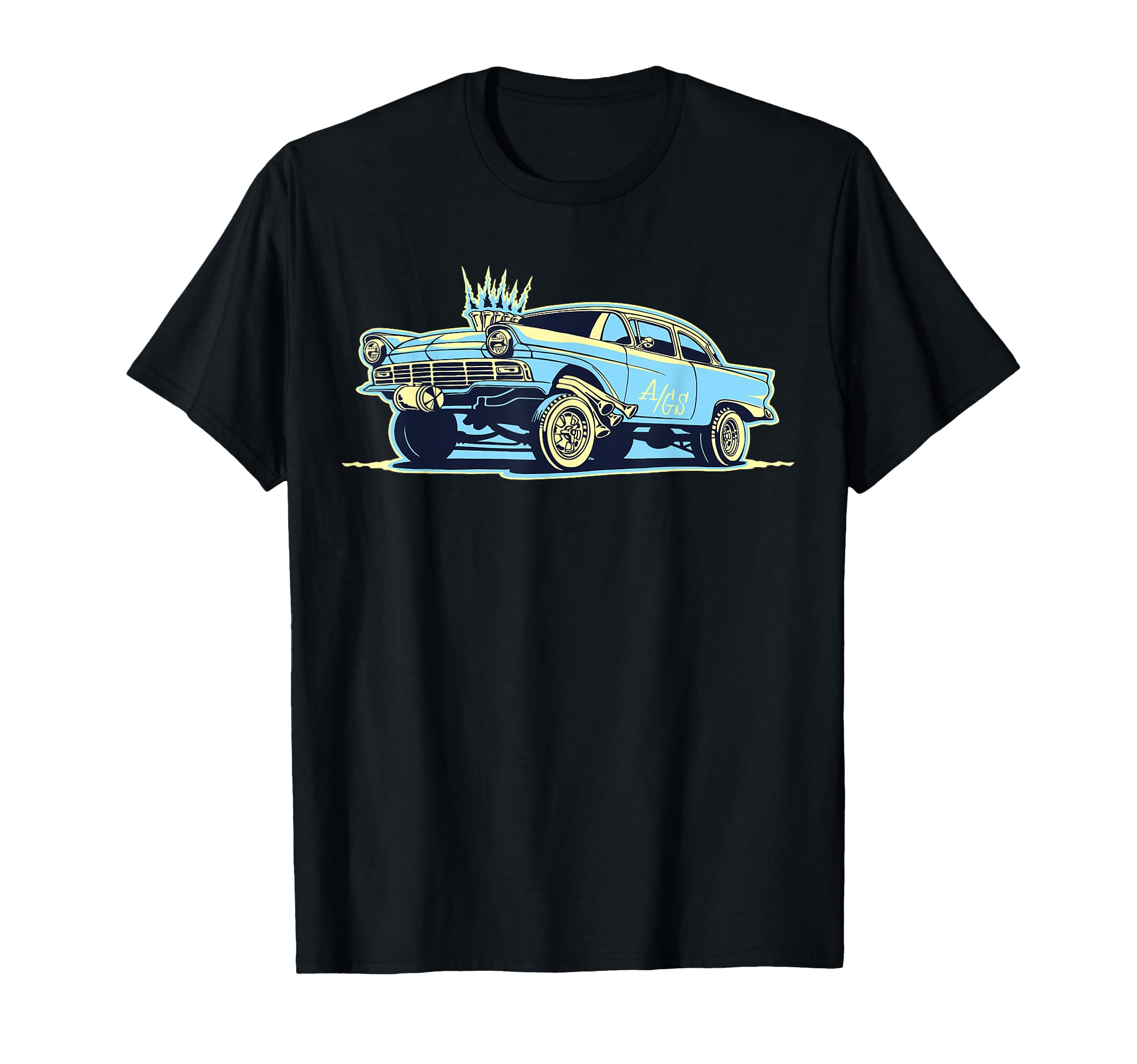 Outta Control Gasser Gas Dragstrip T-Shirt - Fun Novelty Design for Adults - T-Shirt, Sweatshirt, Hoodie
