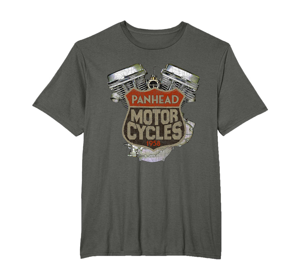 1958 Panhead Motorcycle Distressed Biker T-Shirt - Graphic Print Men Women - T-Shirt, Sweatshirt, Hoodie