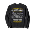 Richards Garage Motorcycle Name Sweatshirt - Custom Art Print for Adults - T-Shirt, Sweatshirt, Hoodie