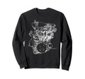 Motorcycle Engine Blueprint Diagram Sweatshirt - Fun Novelty Design Unisex - T-Shirt, Sweatshirt, Hoodie