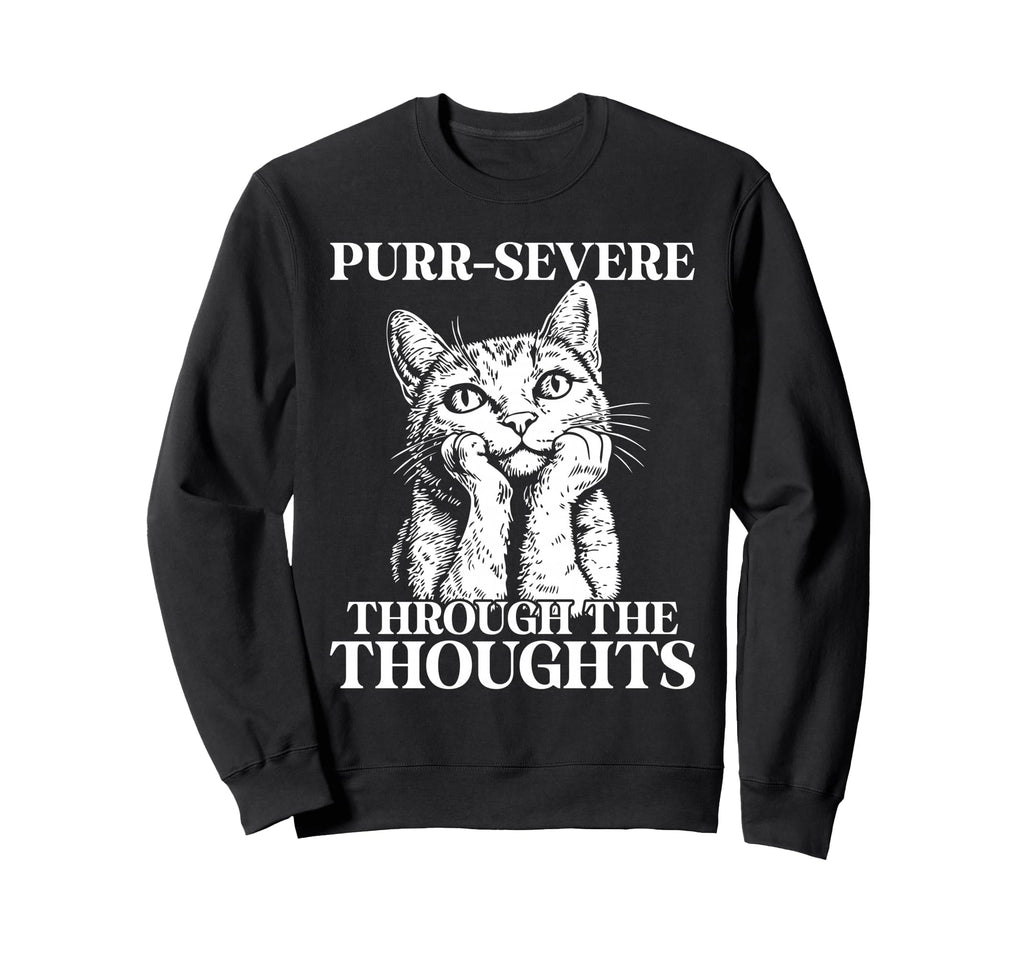 Funny Cat Overthinkers And Deep Sweatshirt - Novelty Apparel Men Women - T-Shirt, Sweatshirt, Hoodie