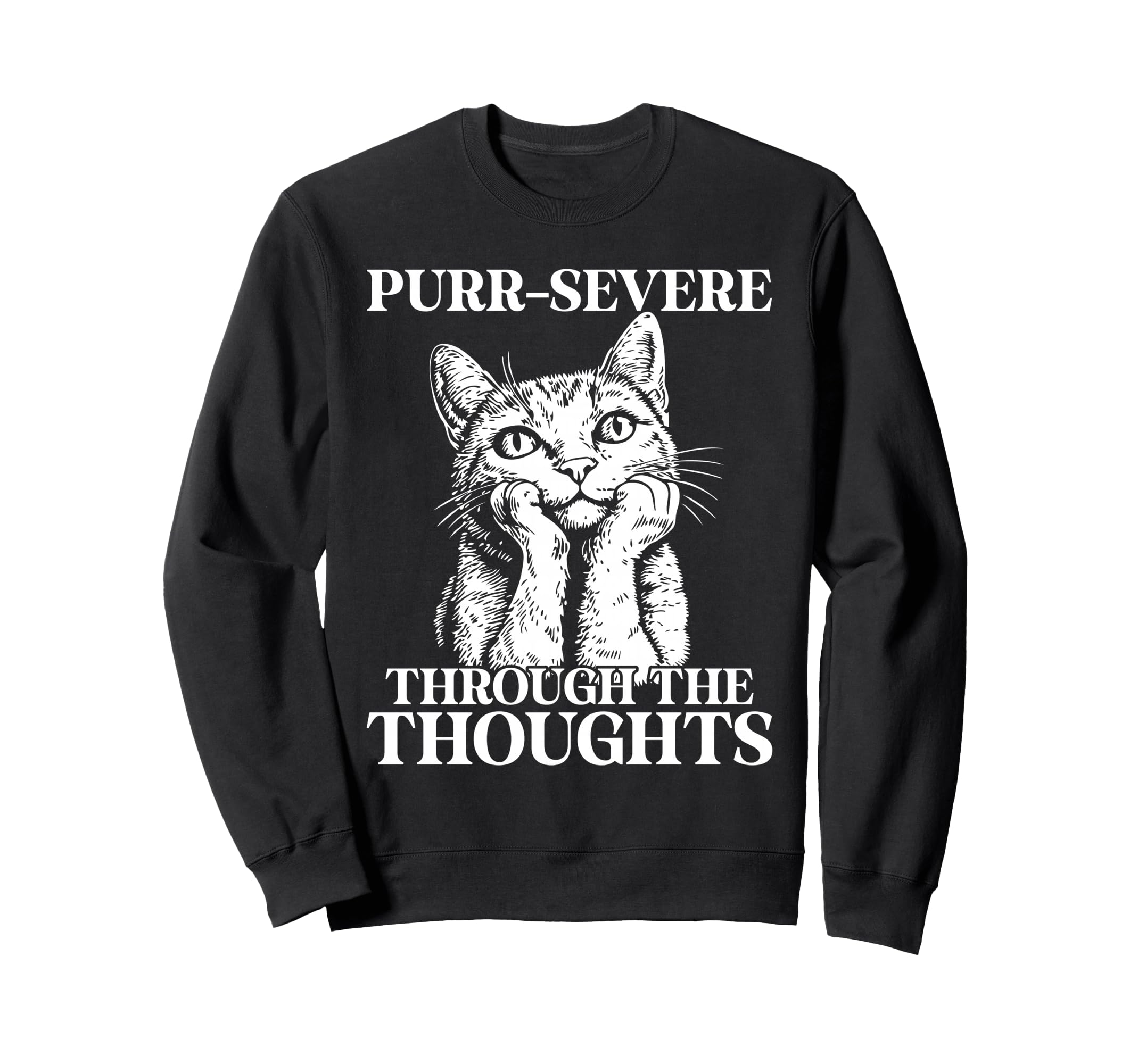 Funny Cat Overthinkers And Deep Sweatshirt - Novelty Apparel Men Women - T-Shirt, Sweatshirt, Hoodie