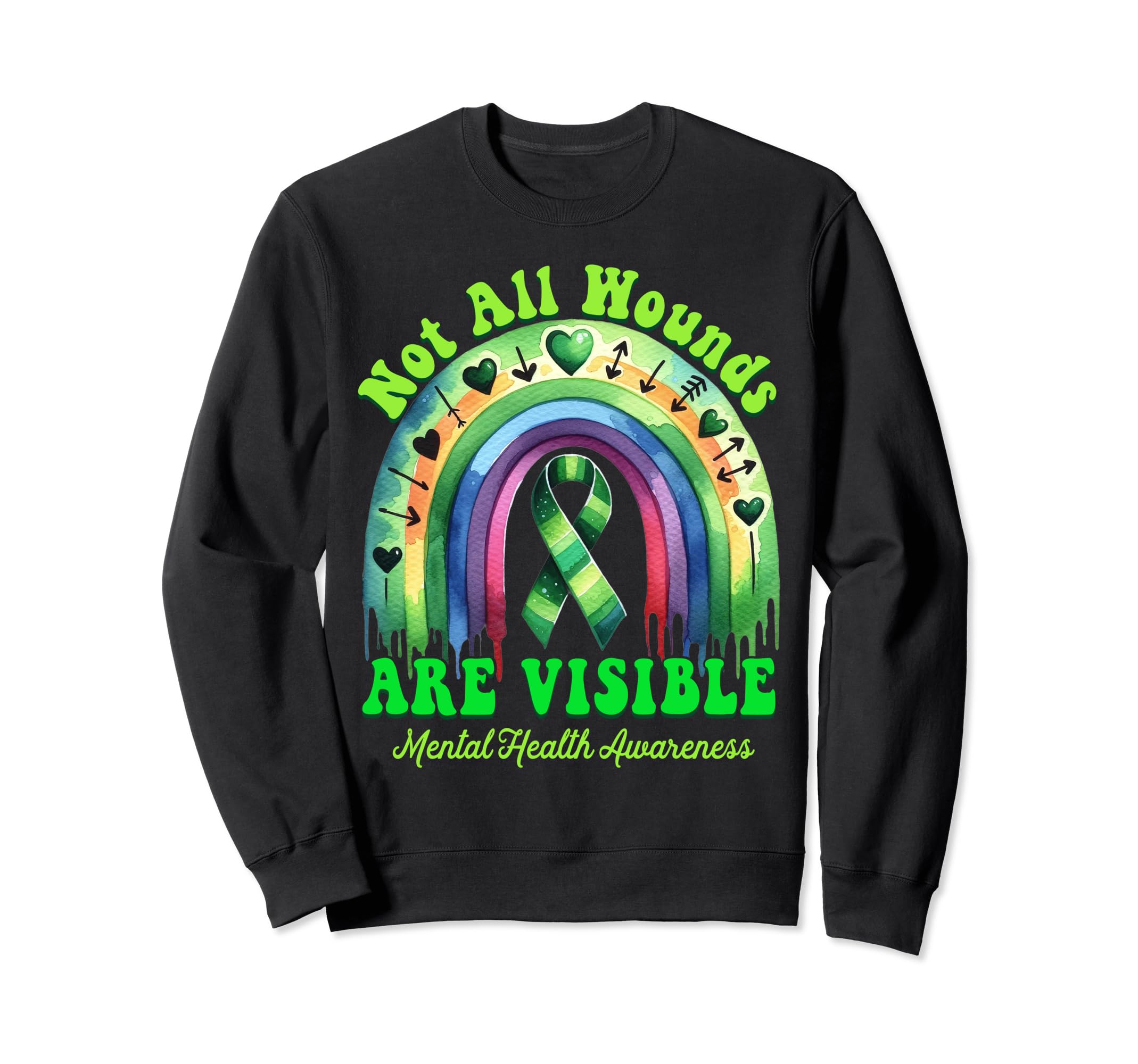 Not All Wounds Visible Mental Sweatshirt - Streetwear Style for Adults - T-Shirt, Sweatshirt, Hoodie