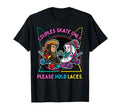 80S Roller Skate Couple Please Hold Laces T-Shirt - Streetwear Style Unisex - T-Shirt, Sweatshirt, Hoodie