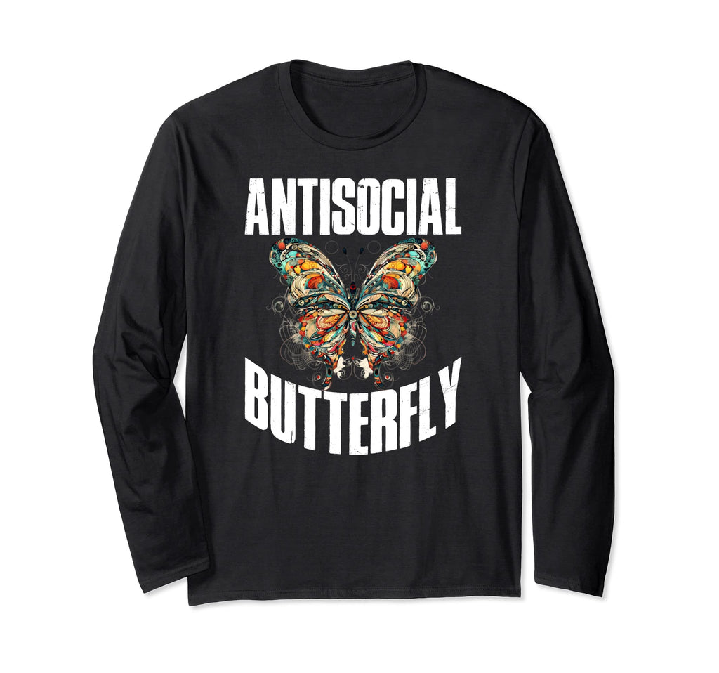 Antisocial Butterfly T-Shirt - Trendy Graphic Men Women - T-Shirt, Sweatshirt, Hoodie