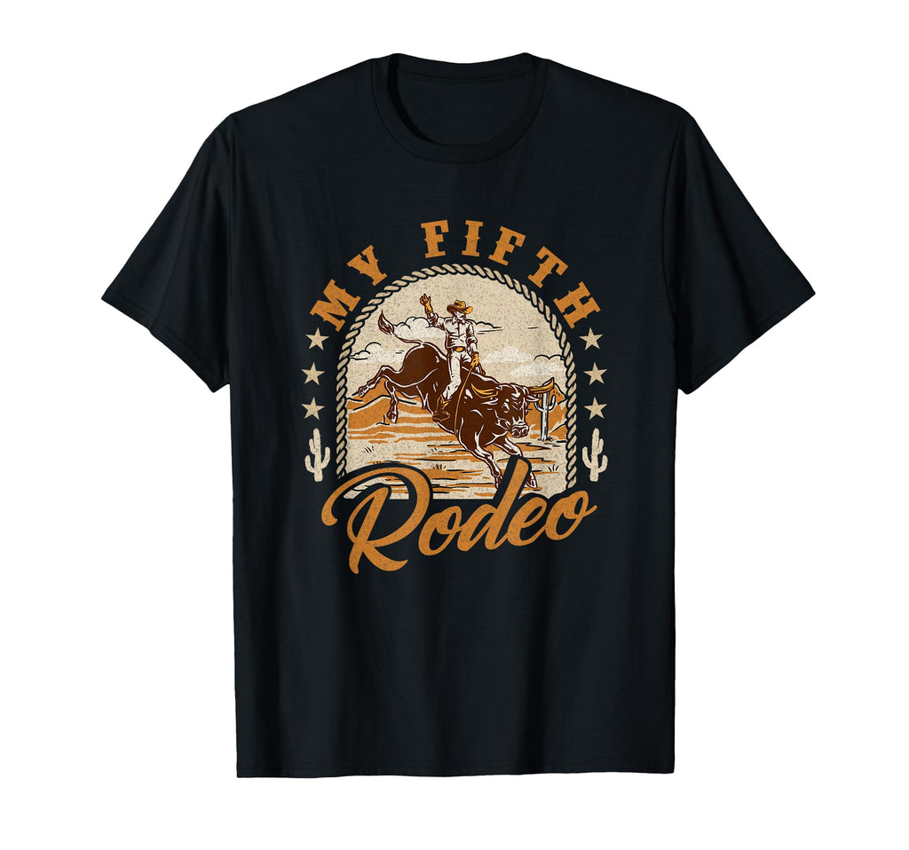 My Fifth Rodeo Western 5Th Birthday T-Shirt - Custom Art Print Unisex - T-Shirt, Sweatshirt, Hoodie