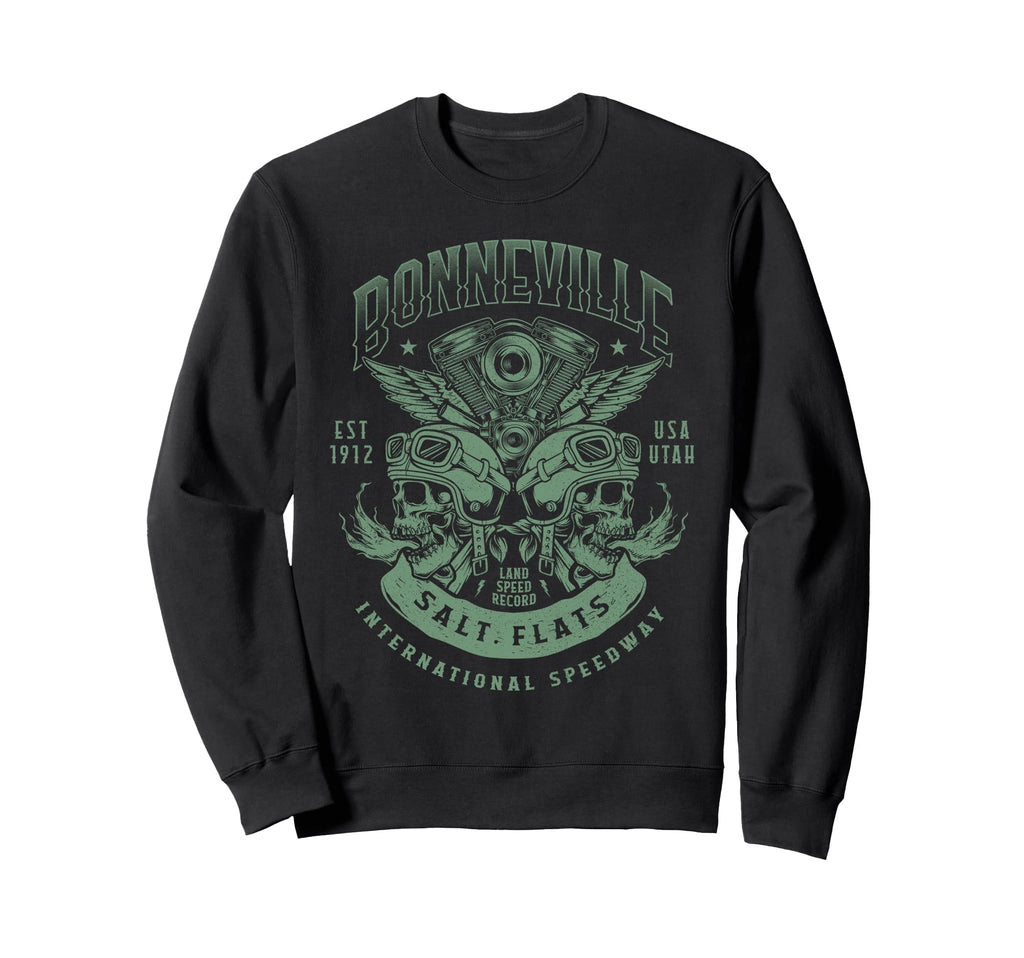 Bonneville Salt Flats Motorcycle Sweatshirt - Custom Art Print Unisex - T-Shirt, Sweatshirt, Hoodie