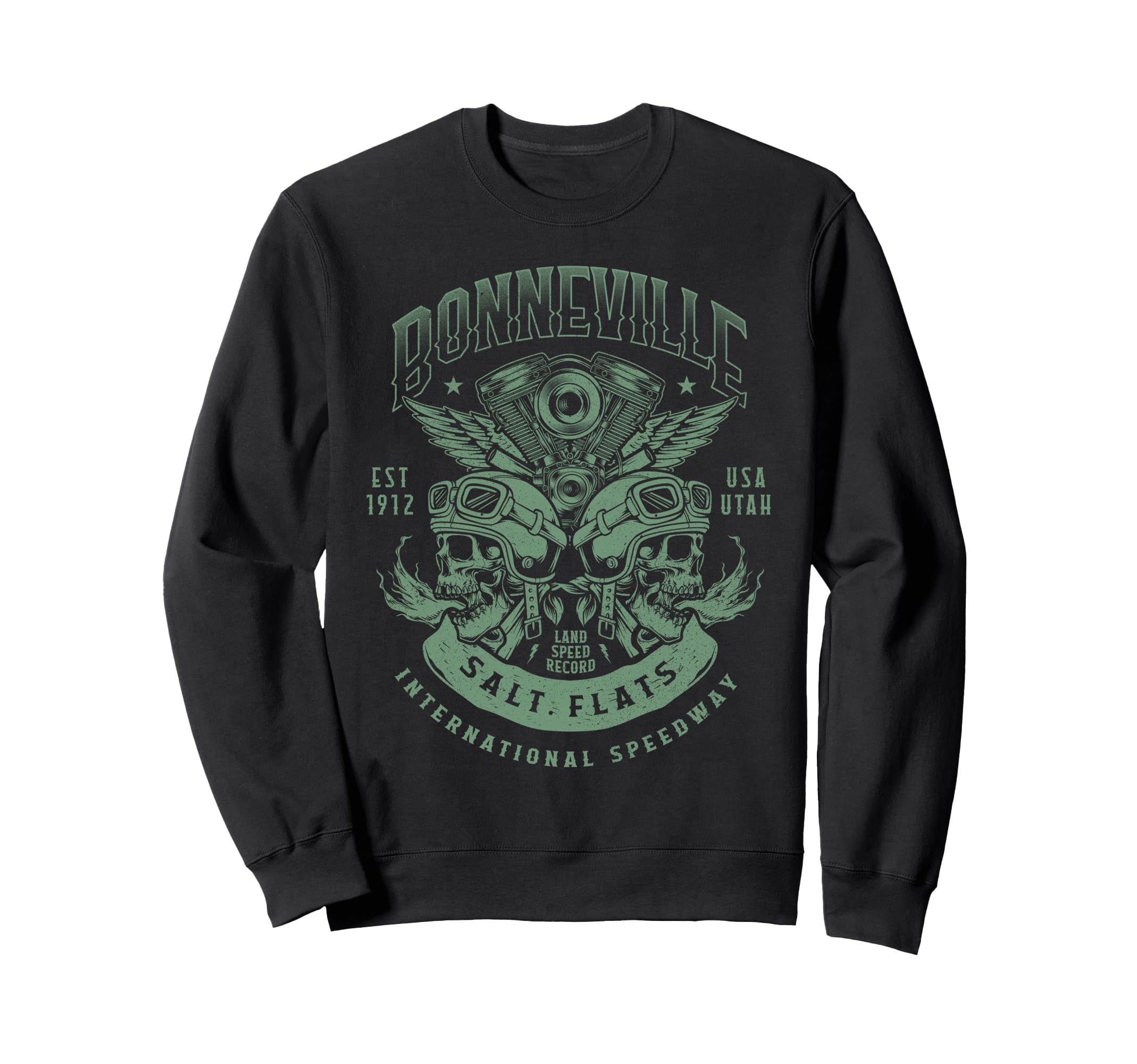 Bonneville Salt Flats Motorcycle Sweatshirt - Custom Art Print Unisex - T-Shirt, Sweatshirt, Hoodie