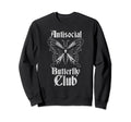 Antisocial Butterfly Club Introvert Sweatshirt - Minimalist Print Unisex - T-Shirt, Sweatshirt, Hoodie