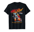 Hotrod Usa Muscle Car Cartoon T-Shirt - Custom Art Print Men Women - T-Shirt, Sweatshirt, Hoodie