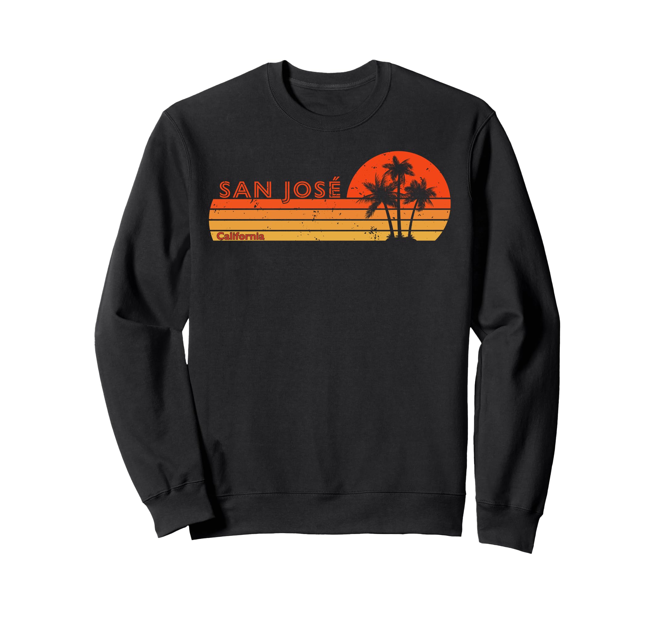 San Jose California Sunset Sweatshirt - Minimalist Print Unisex - T-Shirt, Sweatshirt, Hoodie