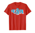 Usa Typography Patriotic 4Th July T-Shirt - Fun Novelty Design for Adults - T-Shirt, Sweatshirt, Hoodie