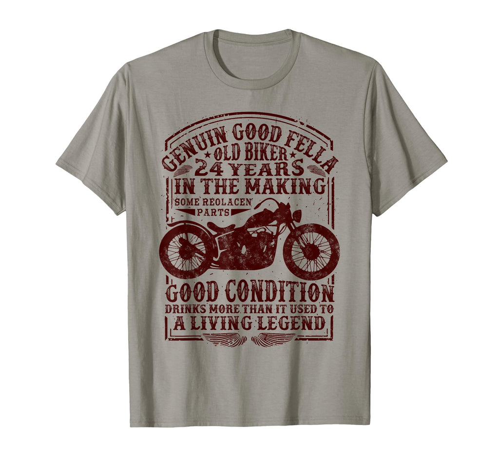 24 Years Old Biker Birthday Motorcycles T-Shirt - Trendy Graphic Unisex - T-Shirt, Sweatshirt, Hoodie
