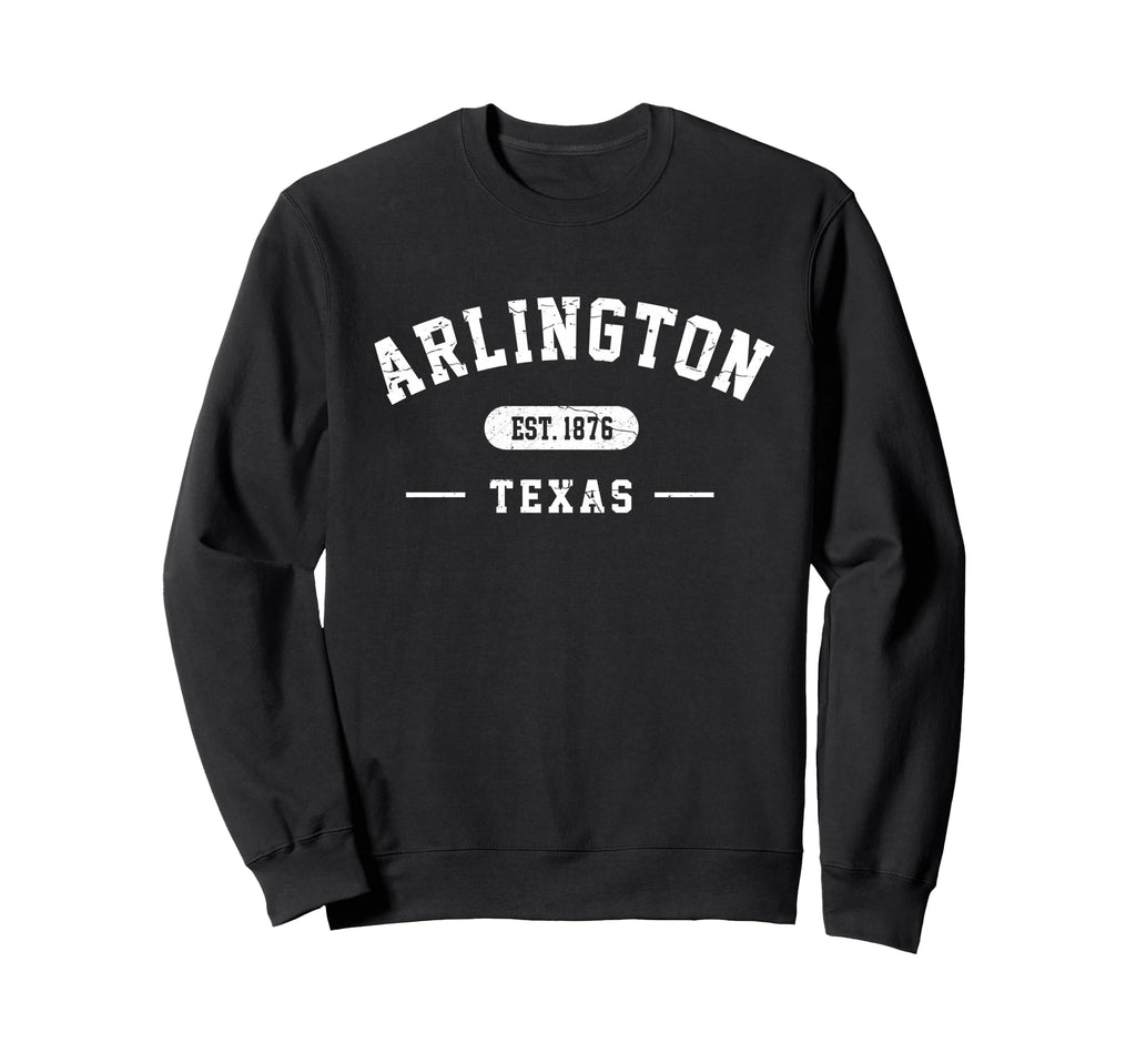 Arlington Texas Est 1876 Athletic Sweatshirt - Minimalist Print Unisex - T-Shirt, Sweatshirt, Hoodie