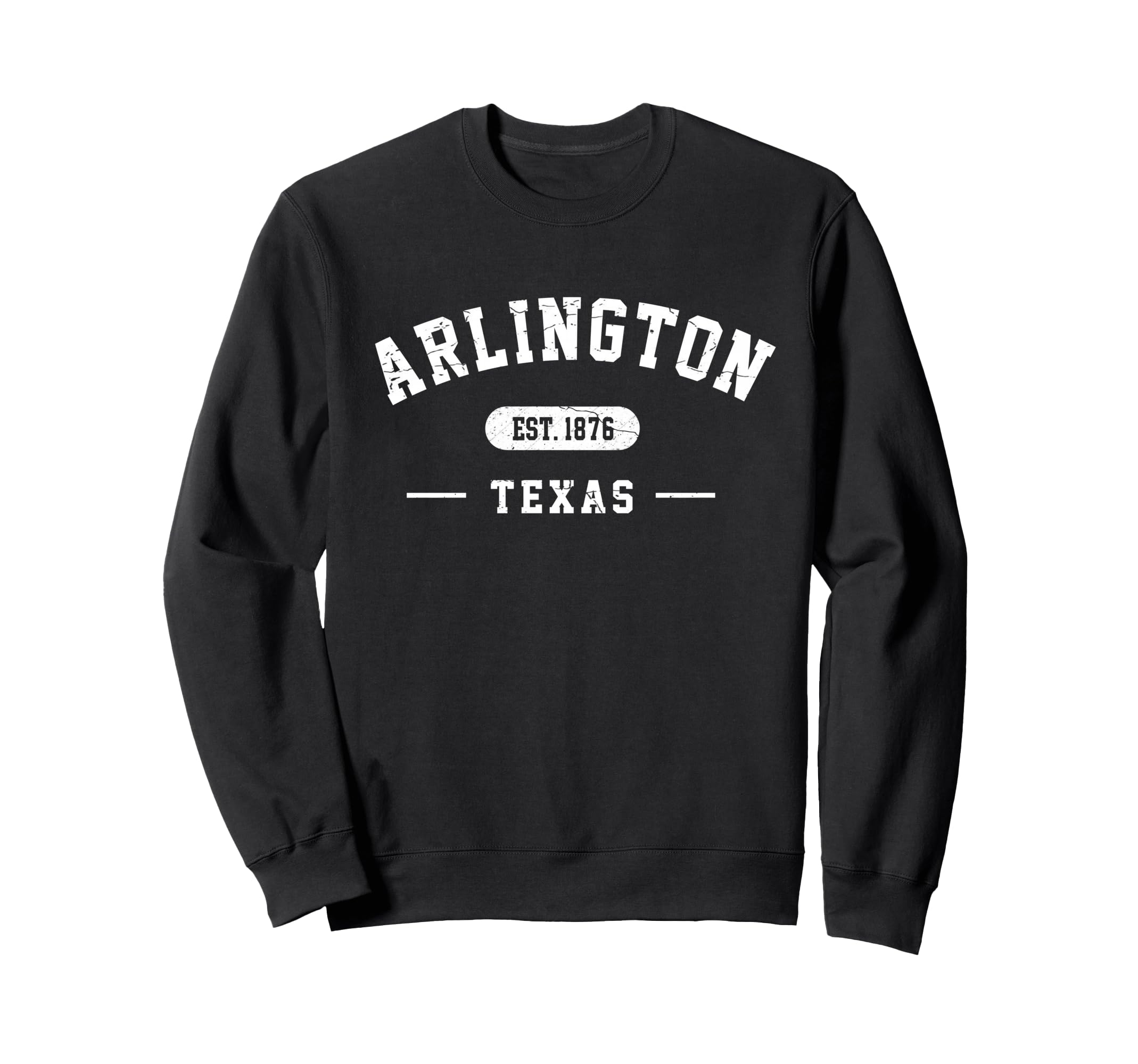 Arlington Texas Est 1876 Athletic Sweatshirt - Minimalist Print Unisex - T-Shirt, Sweatshirt, Hoodie