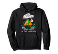 Frog Cartoon Joy Journey Positive Hoodie - Fun Novelty Design Men Women - T-Shirt, Sweatshirt, Hoodie