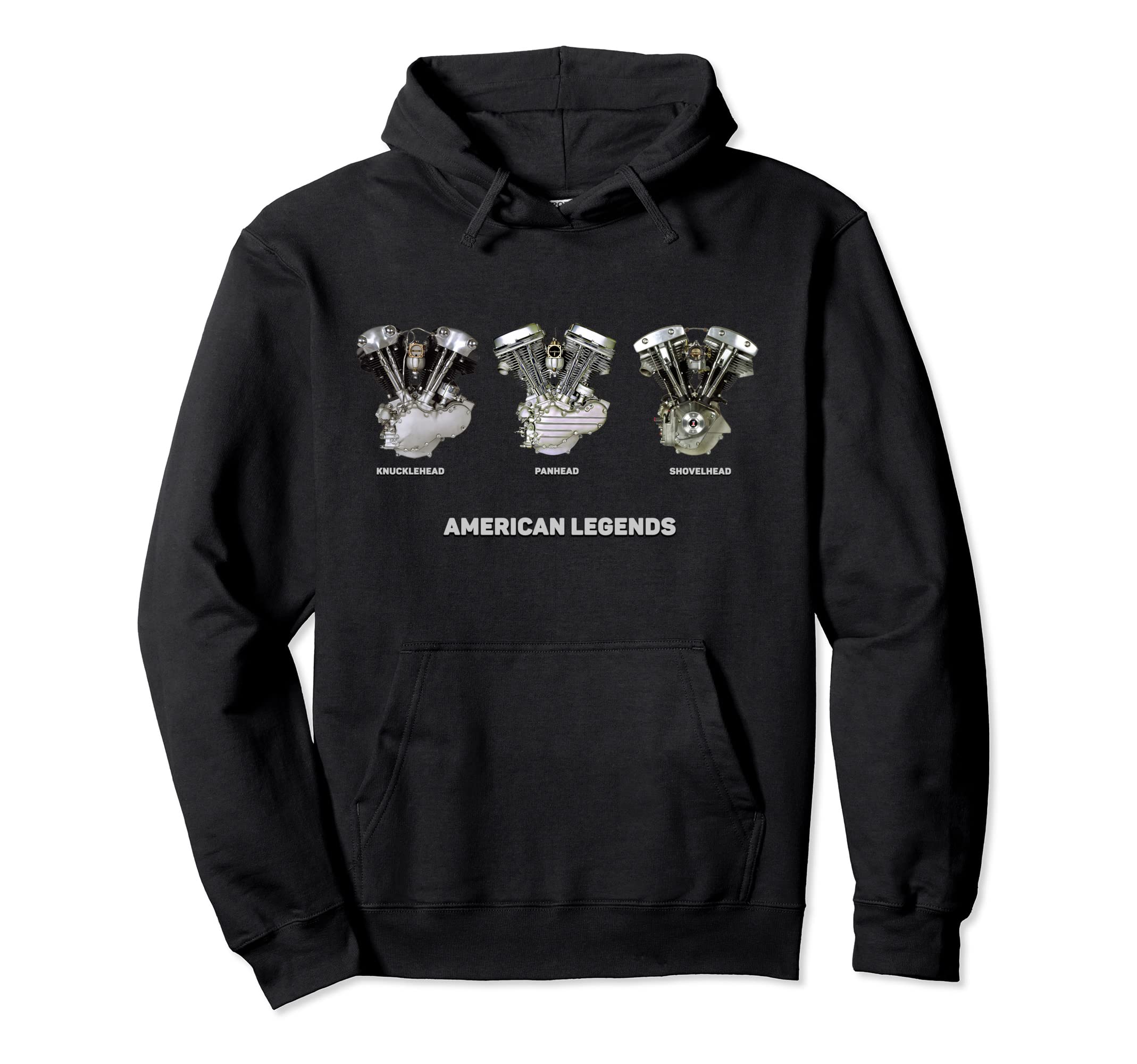 Hd Knucklehead Panhead Vtwin American Hoodie - Graphic Print Unisex - T-Shirt, Sweatshirt, Hoodie