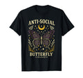 Anti Social Butterfly Moon Stars Funny T-Shirt - Unique Graphic for Adults - T-Shirt, Sweatshirt, Hoodie