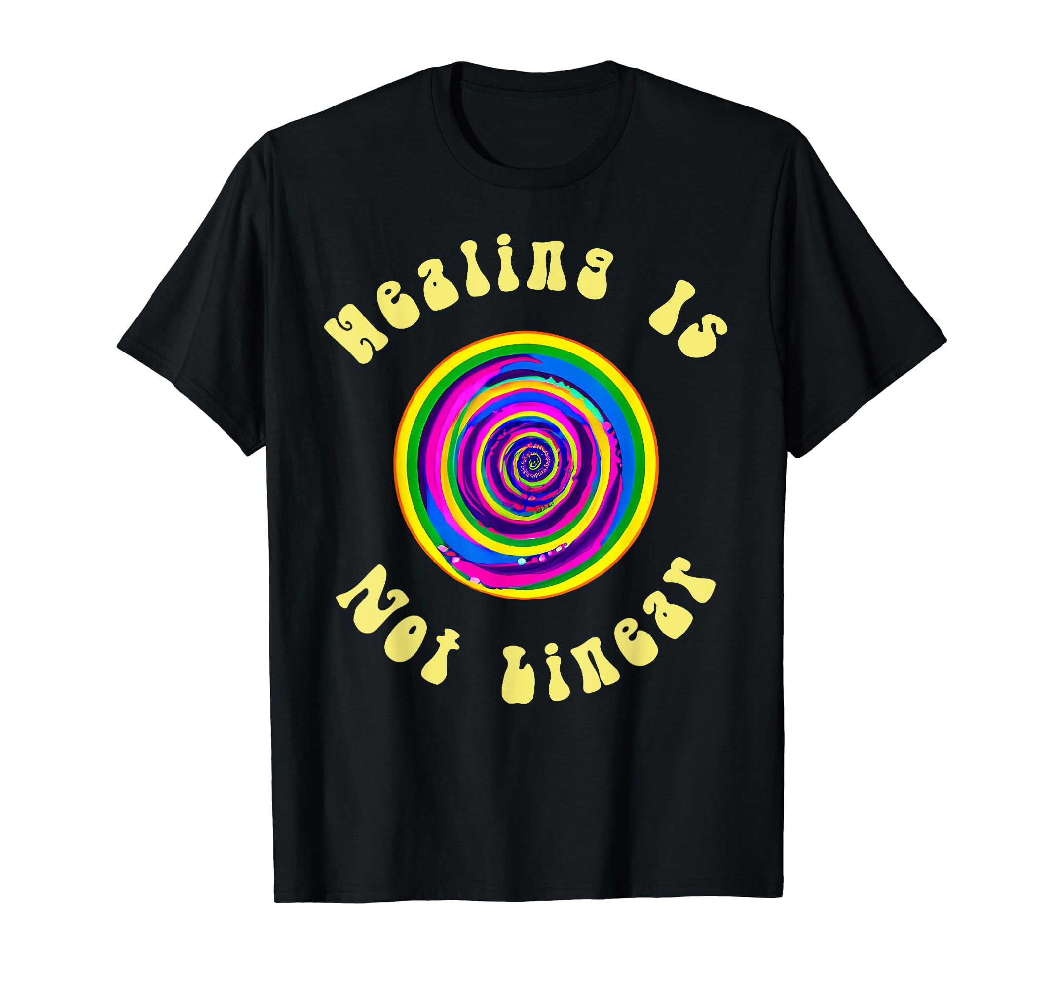 Healing Is Not Linear Mental Health T-Shirt - Trendy Graphic Unisex - T-Shirt, Sweatshirt, Hoodie