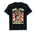 Gilroy Pinup Motorcycle Engine Art T-Shirt - Trendy Graphic for Adults - T-Shirt, Sweatshirt, Hoodie