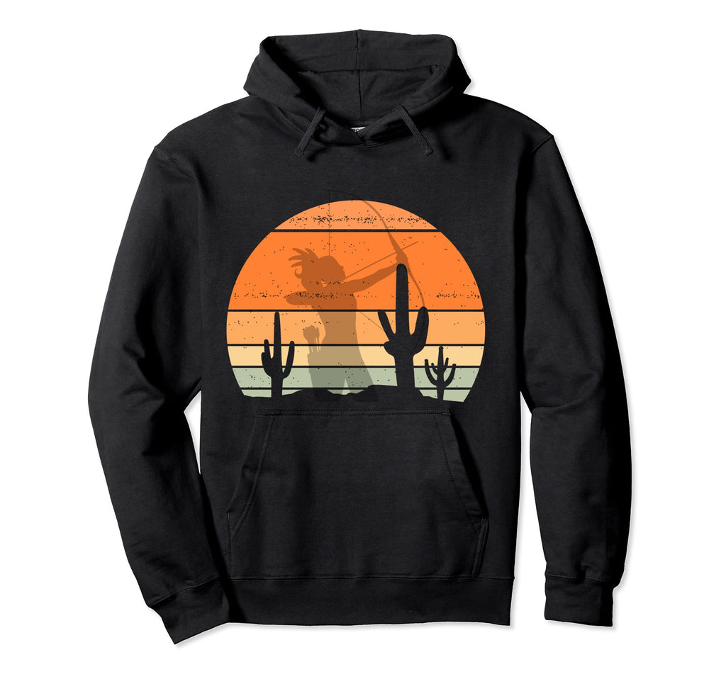 Archery Archer Bow Sunset Nice Hoodie - Fun Novelty Design for Adults - T-Shirt, Sweatshirt, Hoodie