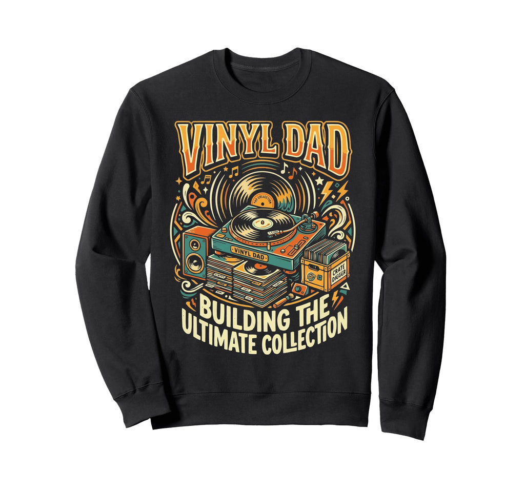 Vinyl Record Player Vinyl Collector Sweatshirt - Unique Graphic Men Women - T-Shirt, Sweatshirt, Hoodie