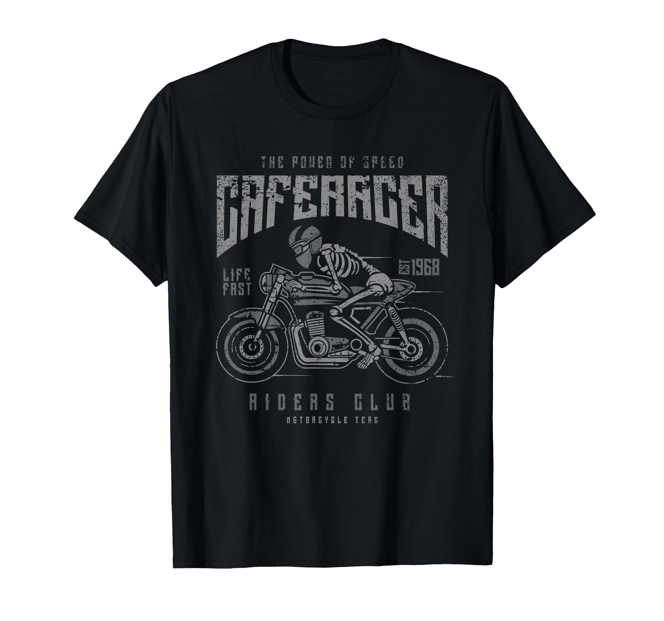 Cafe Racer Motorcycle Race T-Shirt - Graphic Print for Adults - T-Shirt, Sweatshirt, Hoodie
