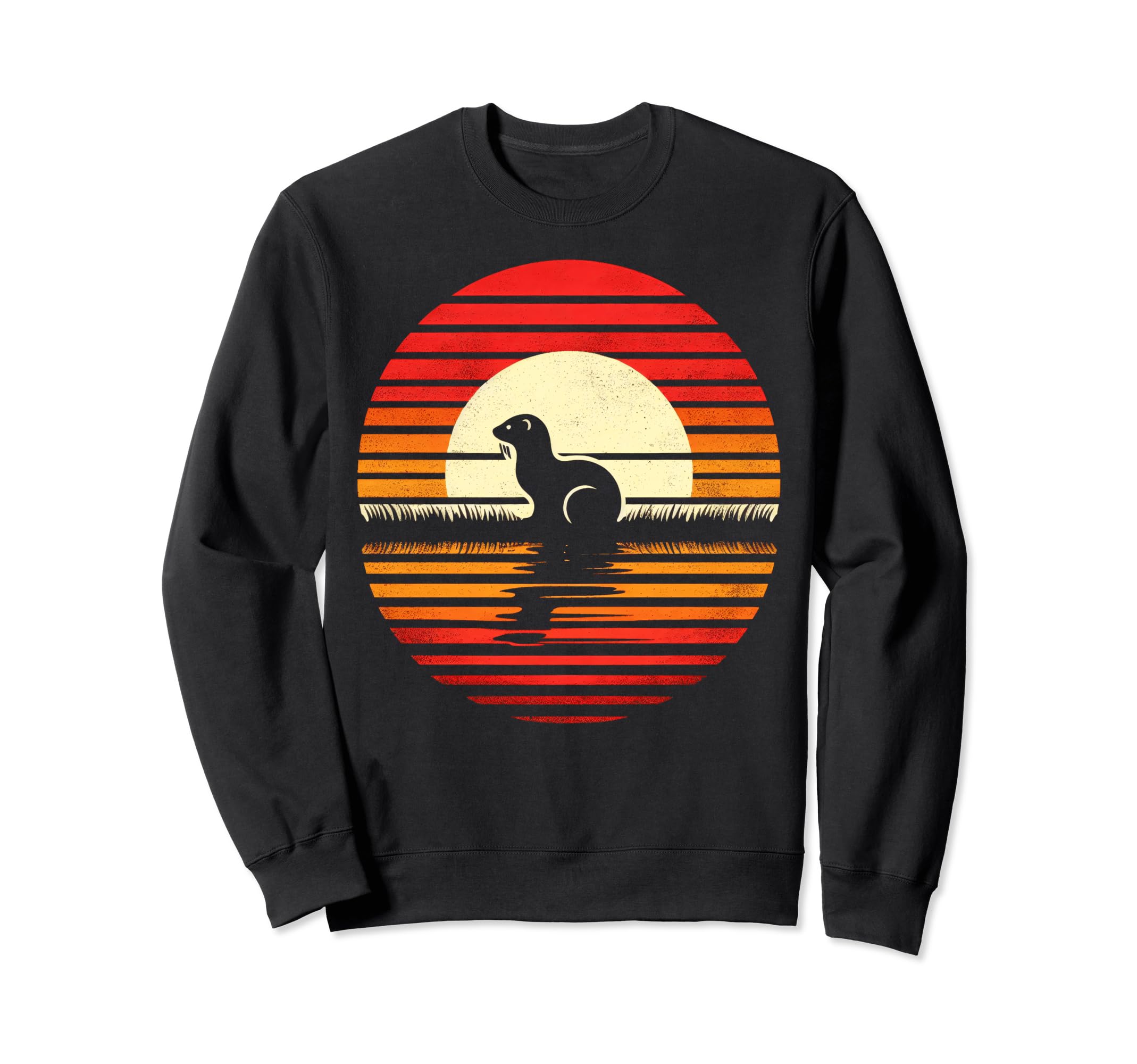 Weasel Sunset Safari 70S Sweatshirt - Graphic Print Men Women - T-Shirt, Sweatshirt, Hoodie