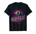 Nashville Synthwave Downtown 80S T-Shirt - Aesthetic Graphic Men Women - T-Shirt, Sweatshirt, Hoodie