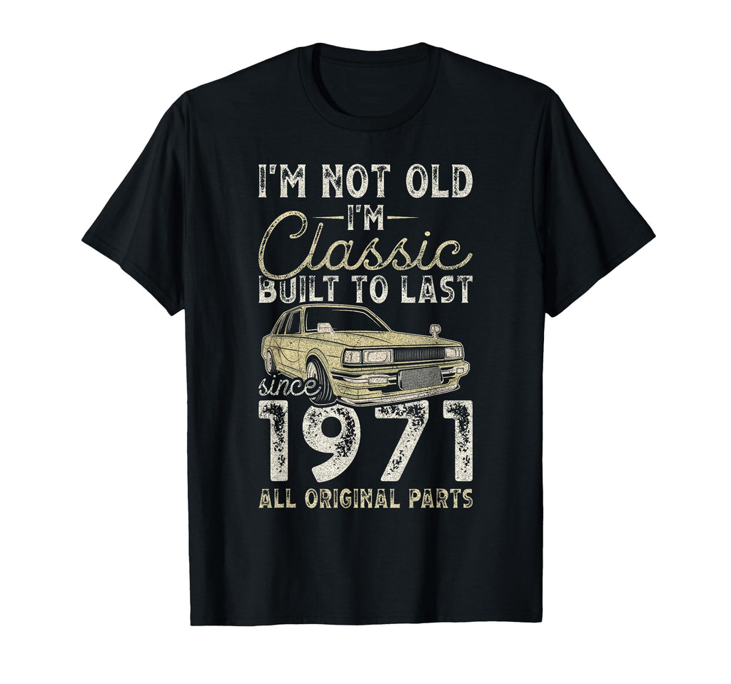 55Th Birthday Since 1971 Car 55 Year Old T-Shirt - Unique Graphic Unisex - T-Shirt, Sweatshirt, Hoodie