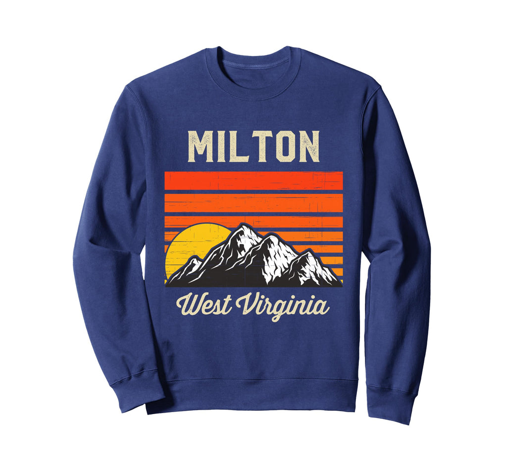 Milton West Virginia City State Usa Sweatshirt - Trendy Graphic for Adults - T-Shirt, Sweatshirt, Hoodie