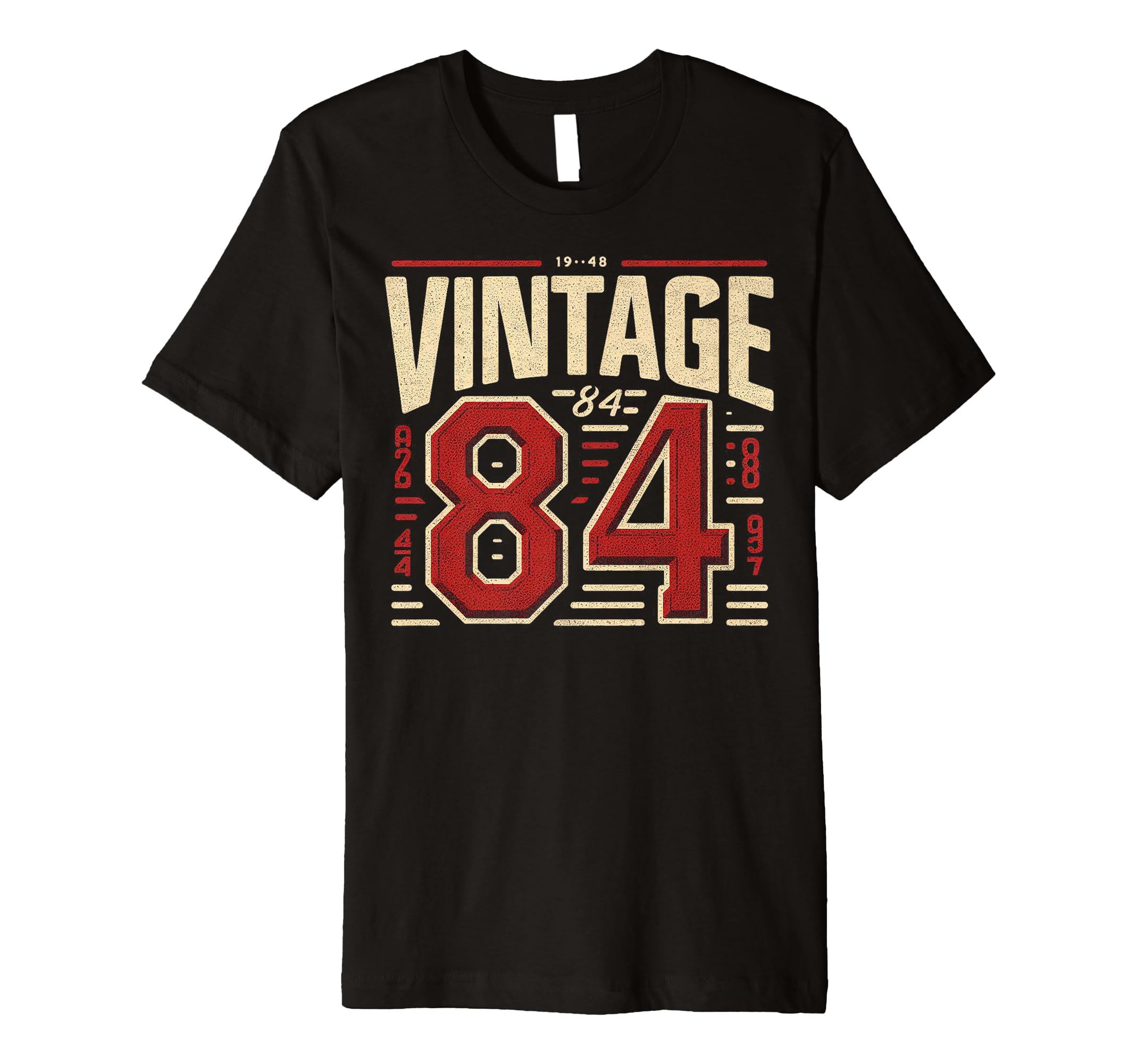 1984 Birthday 84 Born 1984 Typography T-Shirt - Trendy Graphic Unisex - T-Shirt, Sweatshirt, Hoodie