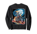 90S Airbrushed Skeleton Motorcycle Sweatshirt - Unique Graphic for Adults - T-Shirt, Sweatshirt, Hoodie