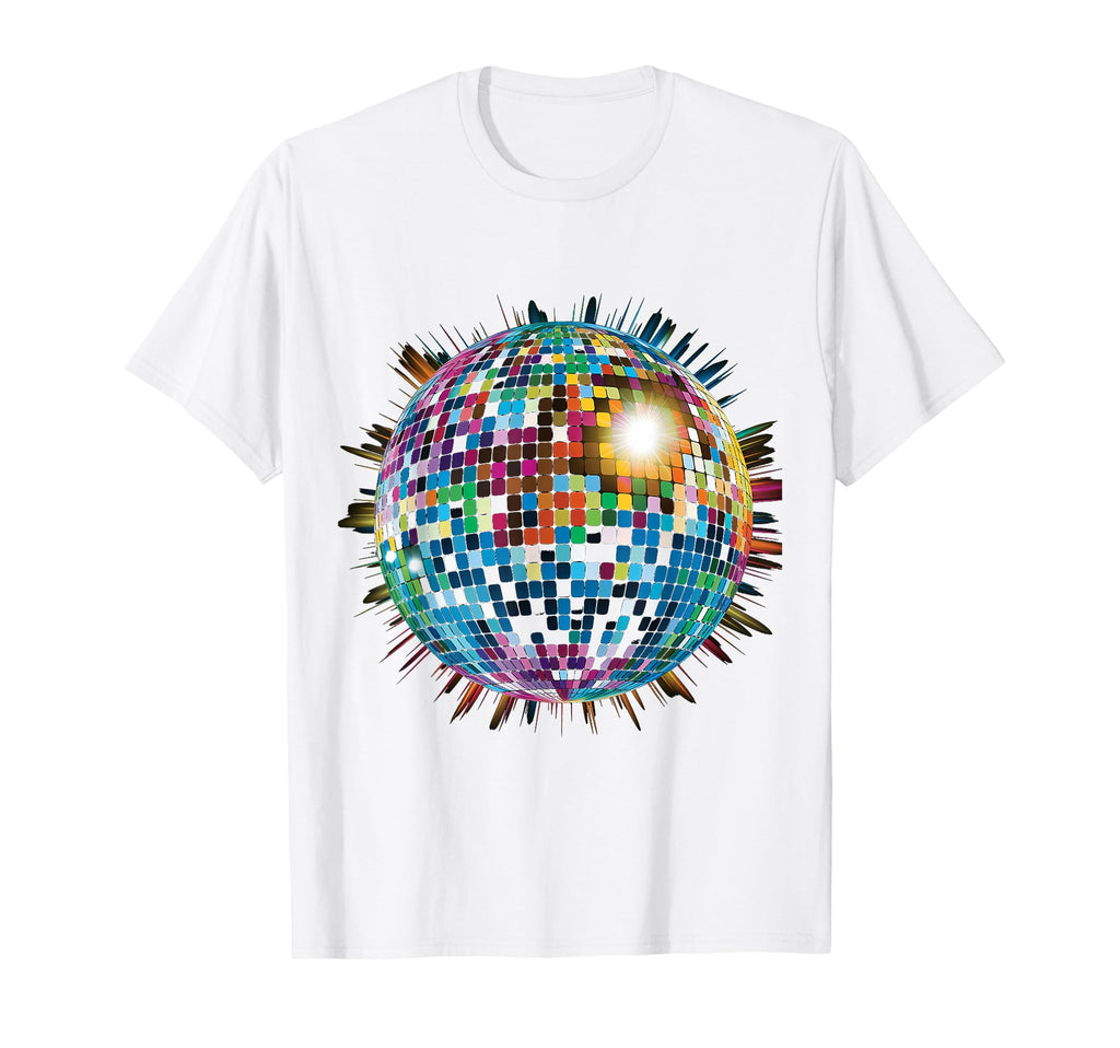 Colored Disco Ball House Discoball T-Shirt - Fun Novelty Design Men Women - T-Shirt, Sweatshirt, Hoodie