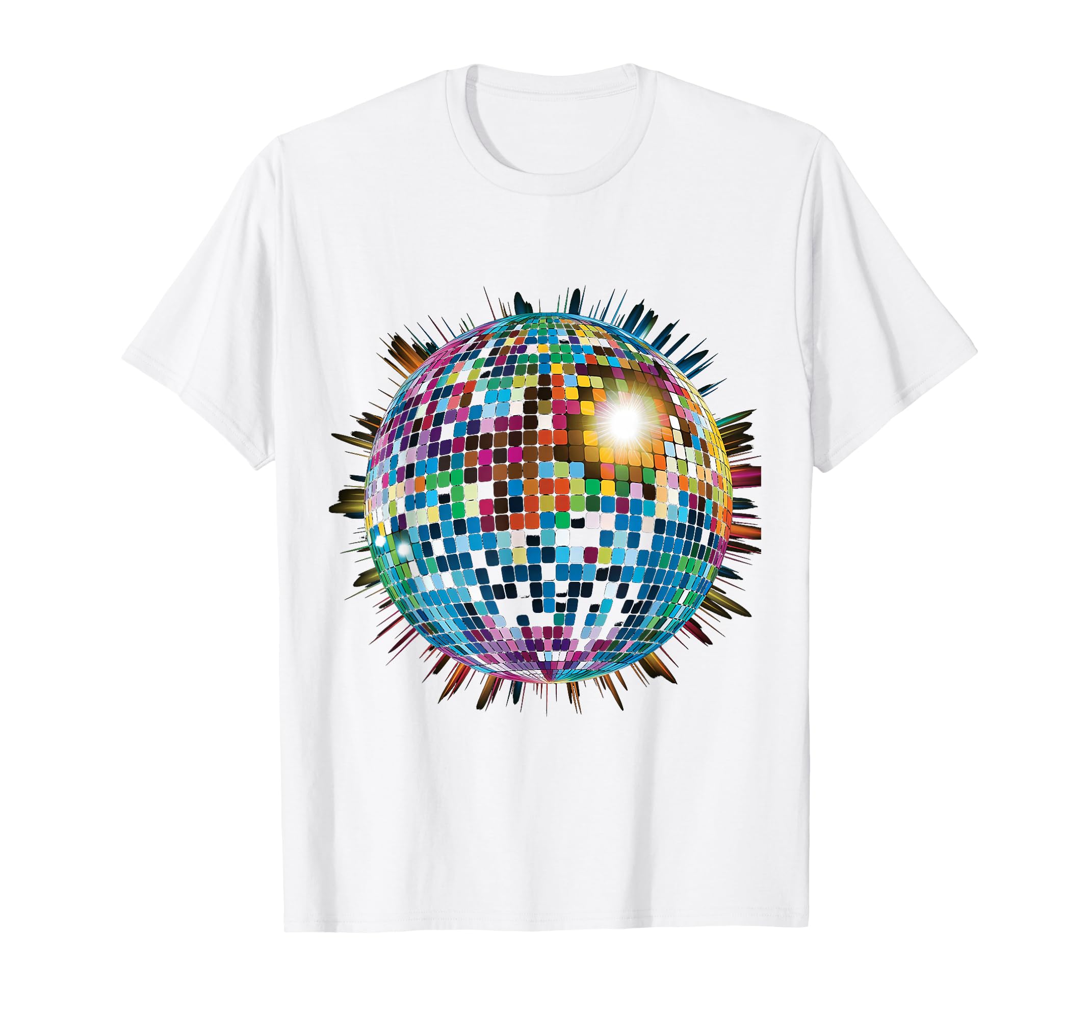 Colored Disco Ball House Discoball T-Shirt - Fun Novelty Design Men Women - T-Shirt, Sweatshirt, Hoodie