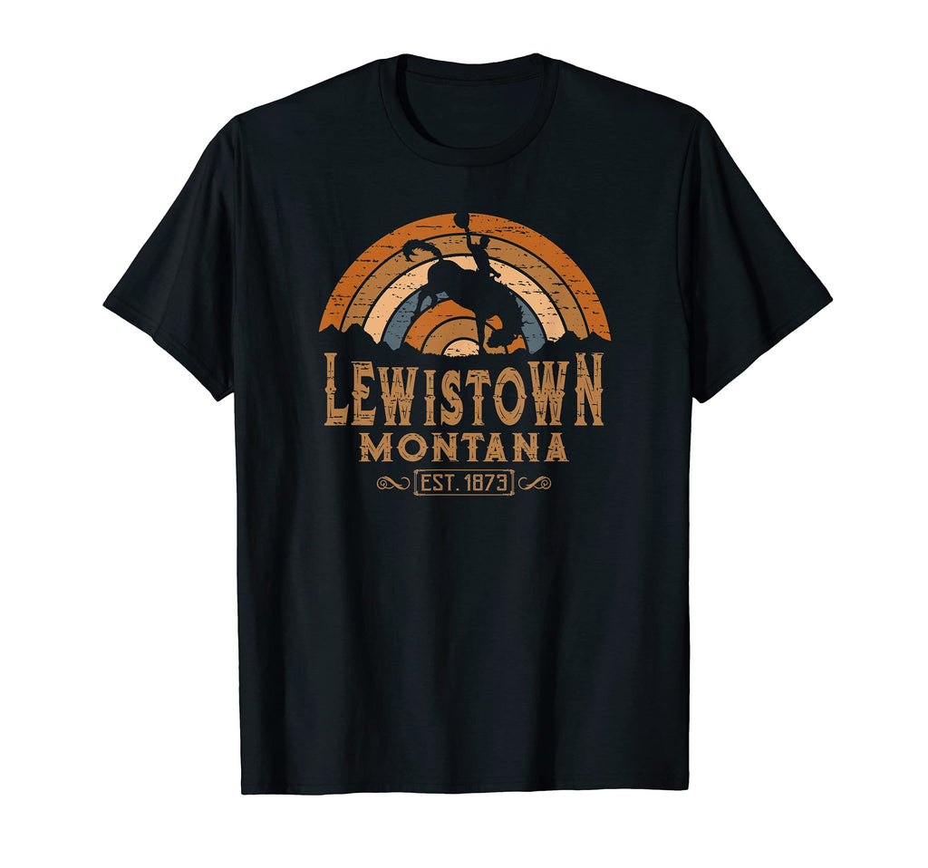 Lewistown Montana Mt Rodeo Cowboy T-Shirt - Streetwear Style Men Women - T-Shirt, Sweatshirt, Hoodie