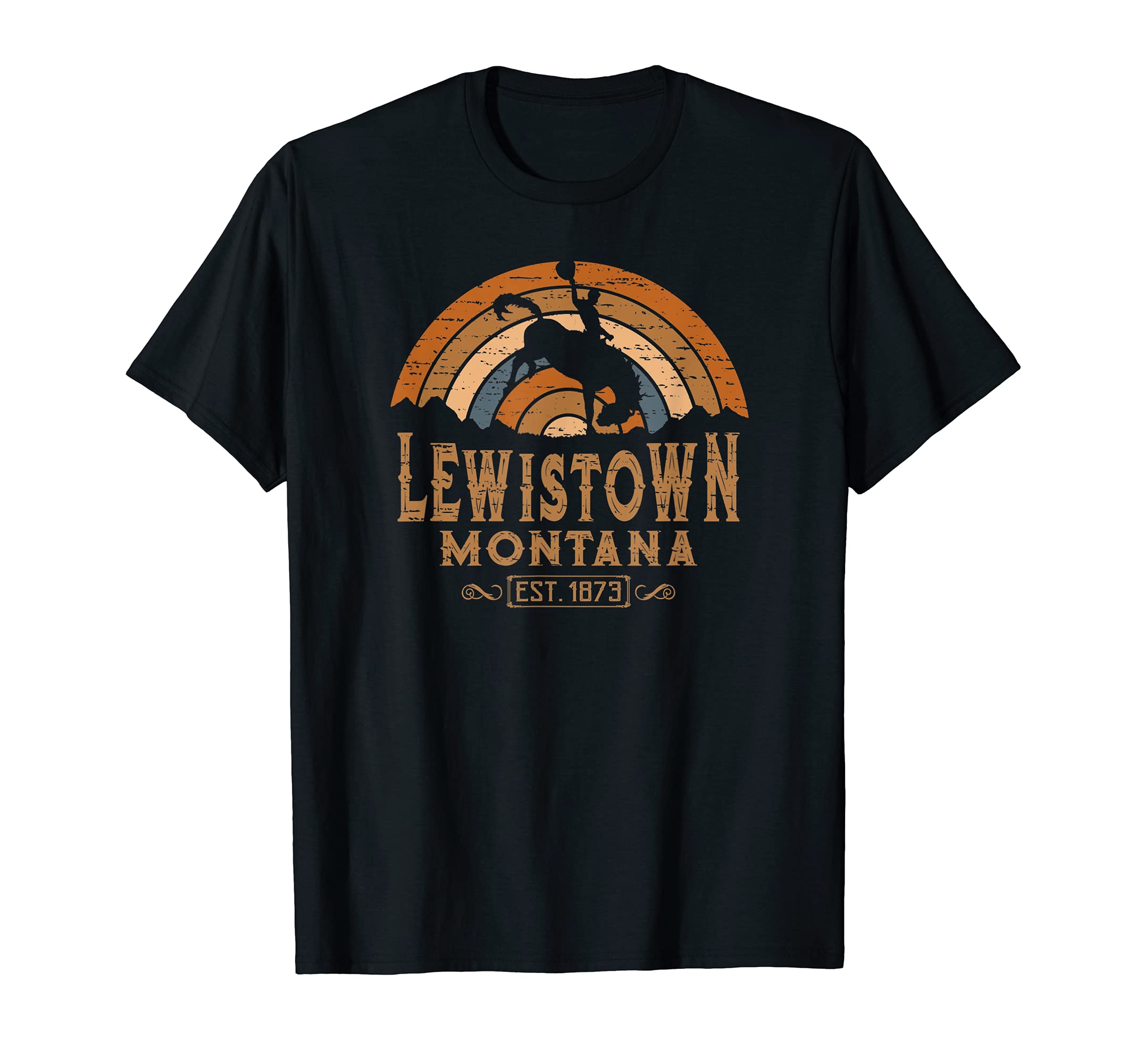 Lewistown Montana Mt Rodeo Cowboy T-Shirt - Streetwear Style Men Women - T-Shirt, Sweatshirt, Hoodie