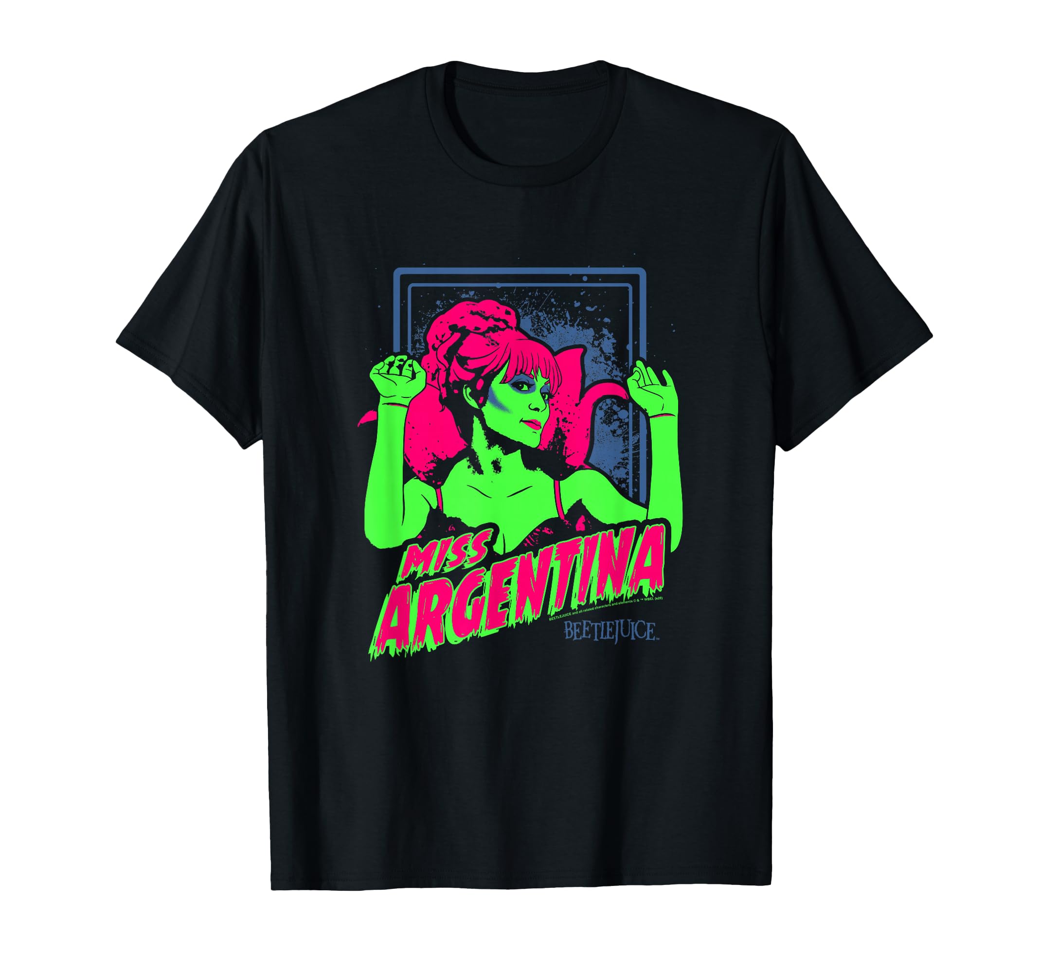 Beetlejuice Neon Miss Argentina Scary T-Shirt - Fun Novelty Design Unisex - T-Shirt, Sweatshirt, Hoodie