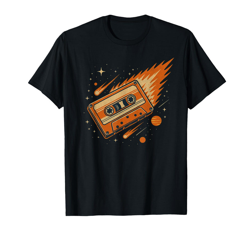 Space Dj Cassette Art Music Nerds T-Shirt - Custom Art Print Men Women - T-Shirt, Sweatshirt, Hoodie