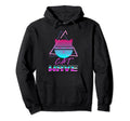 Cat 80S 90S Synth Vaporcat Grin Hoodie - Novelty Apparel Unisex - T-Shirt, Sweatshirt, Hoodie