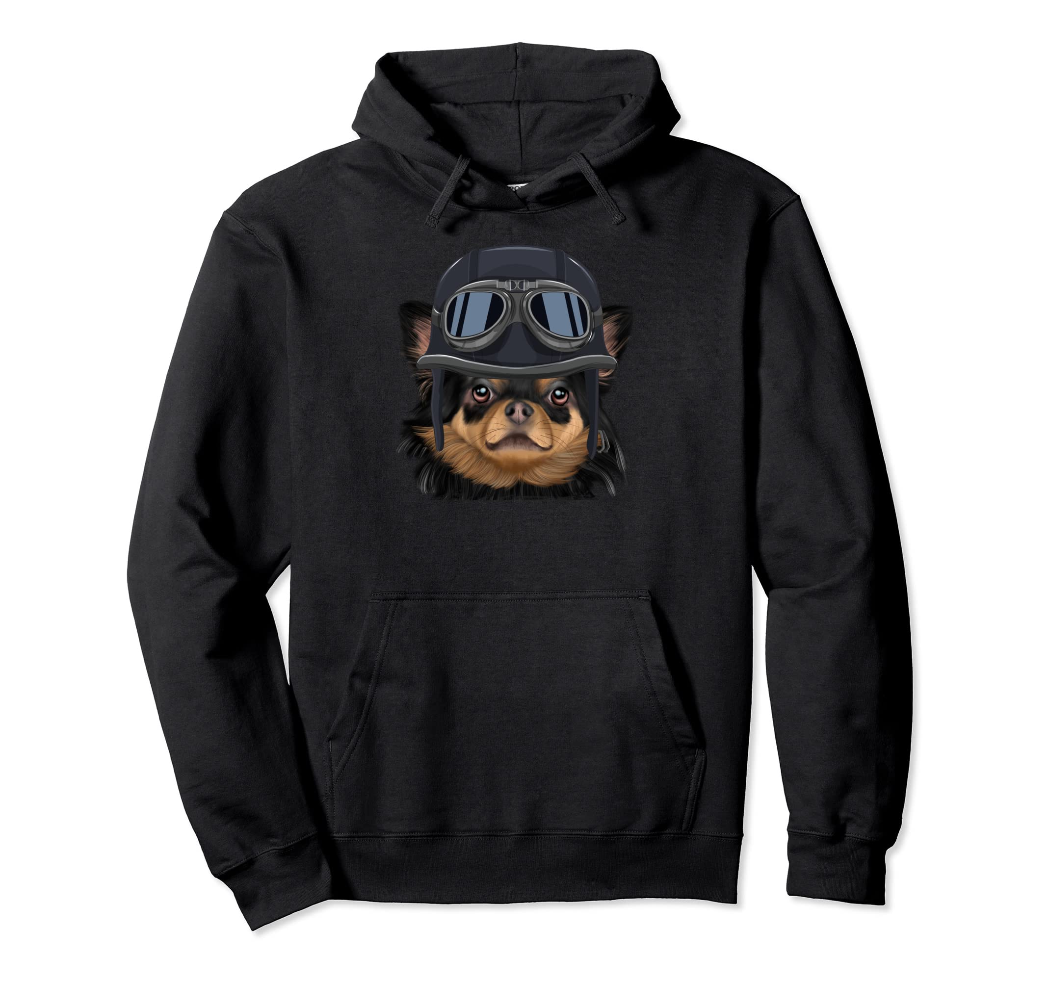 Funny Motorcycle Helmet Black Hoodie - Minimalist Print for Adults - T-Shirt, Sweatshirt, Hoodie