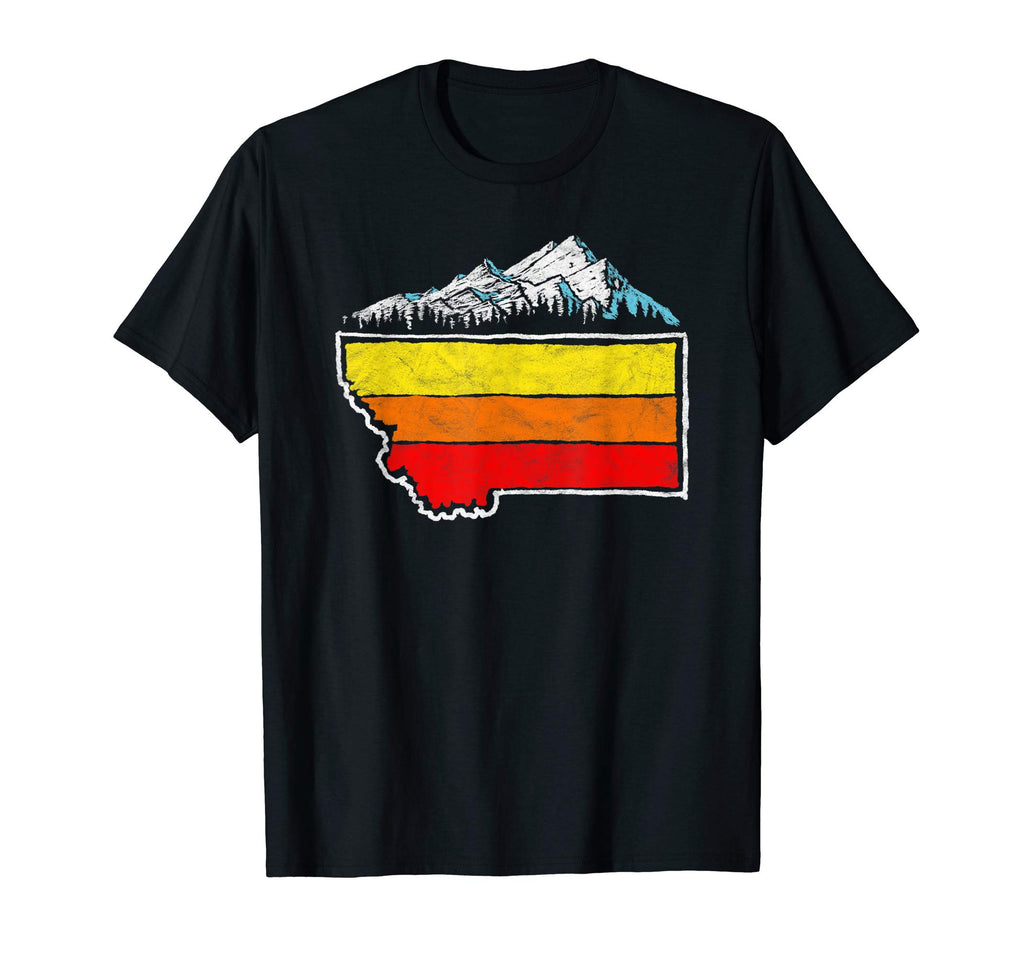 State Montana Outdoors Mountains Nature T-Shirt - Fun Novelty Design Unisex - T-Shirt, Sweatshirt, Hoodie