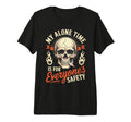 My Alone Time Is Everyones Safety Tri T-Shirt - Minimalist Print Men Women - T-Shirt, Sweatshirt, Hoodie