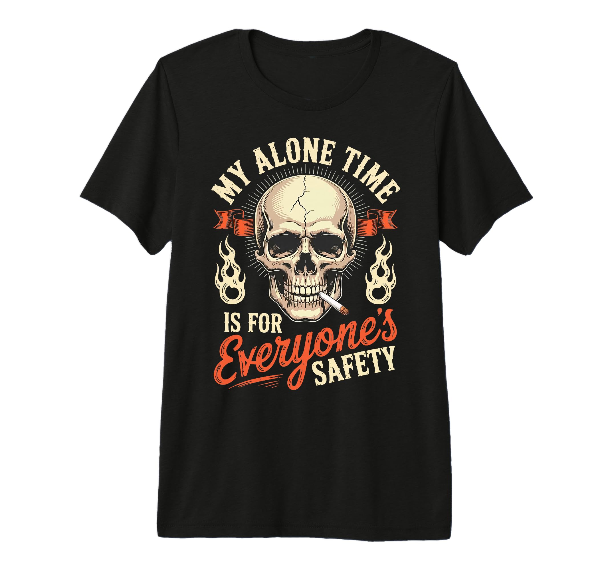 My Alone Time Is Everyones Safety Tri T-Shirt - Minimalist Print Men Women - T-Shirt, Sweatshirt, Hoodie
