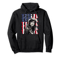Motorcycle American Flag Helmet Biker Hoodie - Minimalist Print Men Women - T-Shirt, Sweatshirt, Hoodie